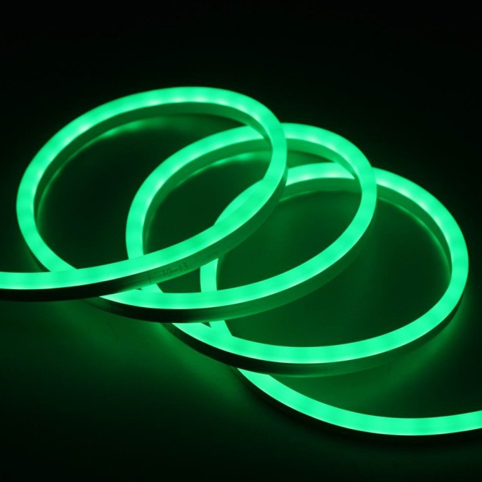220 Volt Dış Mekan 1 Metre Jack Dahil Tak Çalıştır Yeşil Işık Neon Led