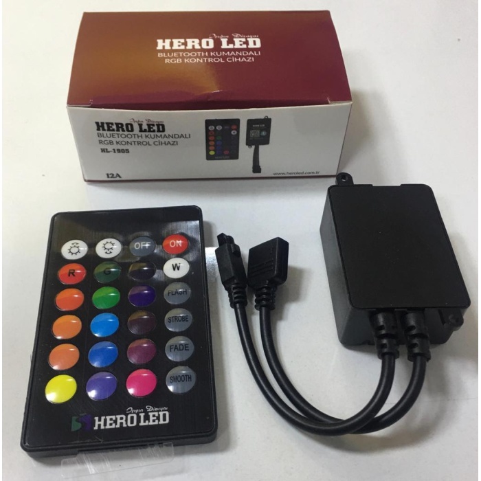 HEROLED 12 Amper Bluetooth Kumandalı RGB Kontrol Cihazı