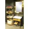 Braviren Ayna Led Işıklı, PVD Gold 304 Paslanmaz, 5x97x72cm