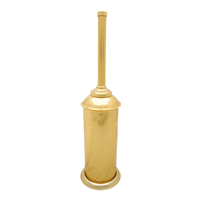 Line Gold Serisi, Metal Klozet Fırçası, 11x11x44cm, PVD Kaplama, 304 Paslanmaz ve Pirinç Malzeme