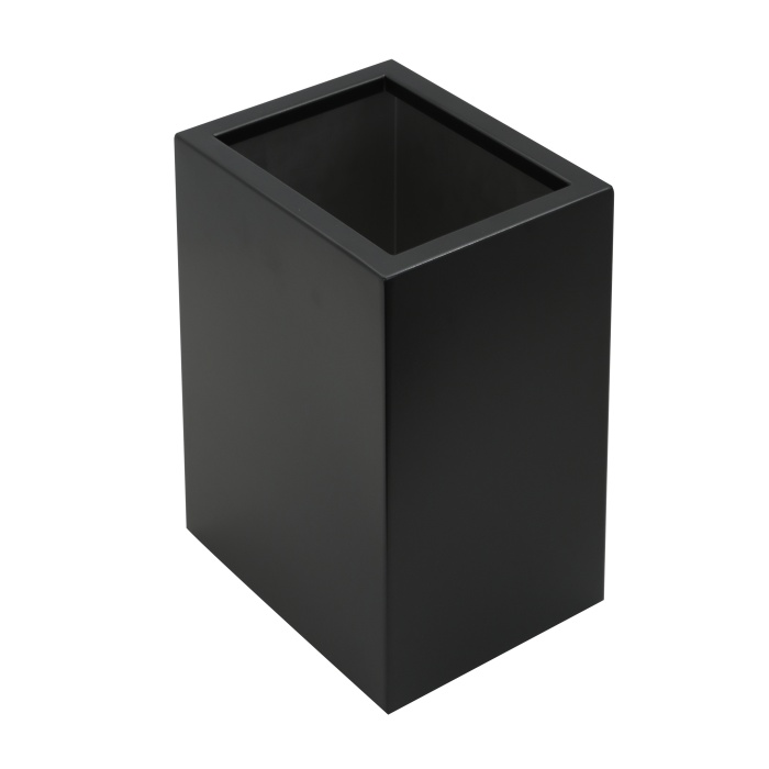 Kubıca Mat Siyah Serisi, Çöp Kovası, 23x17x30cm, 304 Paslanmaz