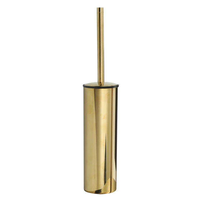 Utopic Gold Serisi, Lüks Metal Klozet Fırçası, 10x10x55cm, PVD Kaplama, 304 Paslanmaz ve Pirinç Malzeme