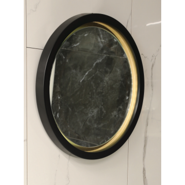 - Ayna (Led Gizli Işıklı) Mat Siyah / 5 x 60 x 60 cm / 304 Paslanmaz