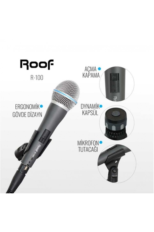 Roof R-100 Dinamik Mikrofon