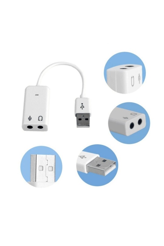 Usb 2 0 Audio Adapter Soundcard 7 1 Ses Kartı