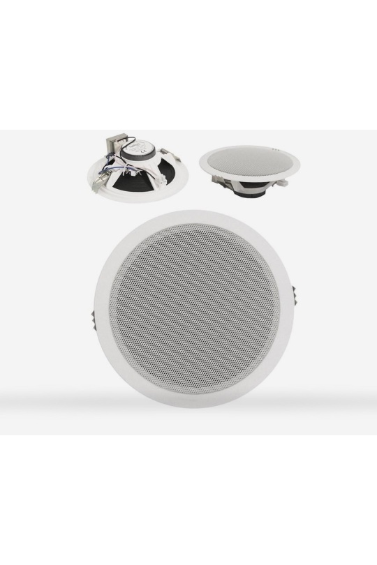 Spekon Tvn-6Tw - 5-10 Watt 16 Cm Siyah Tavan Hoparlörü