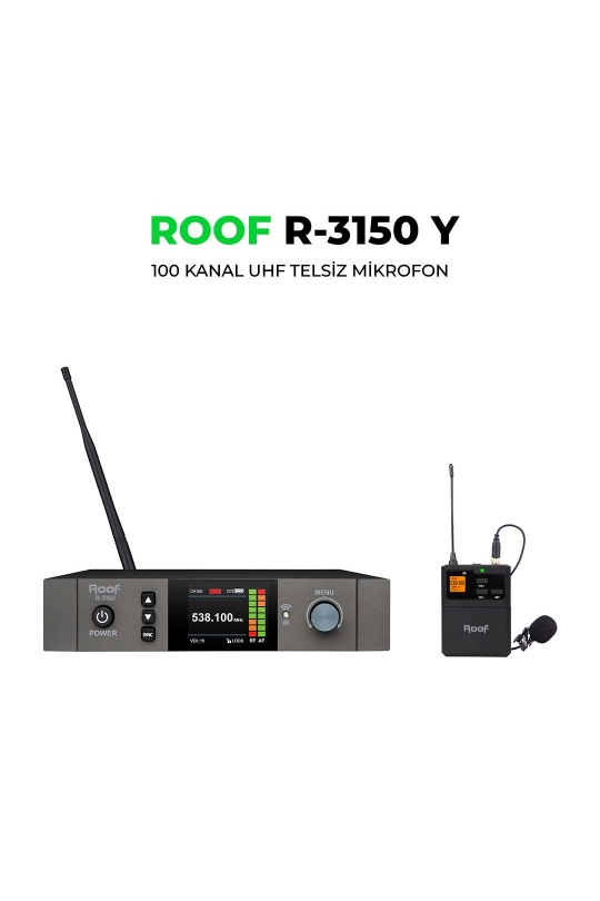Roof R-3150 UHF Telsiz Yaka Mikrofon