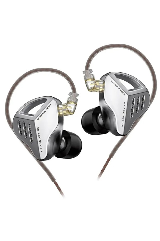 KZ ZVX kulaklık dinamik HIFI In-Ear Monitör Kulakiçi Kulaklık (Silver-Gümüş)