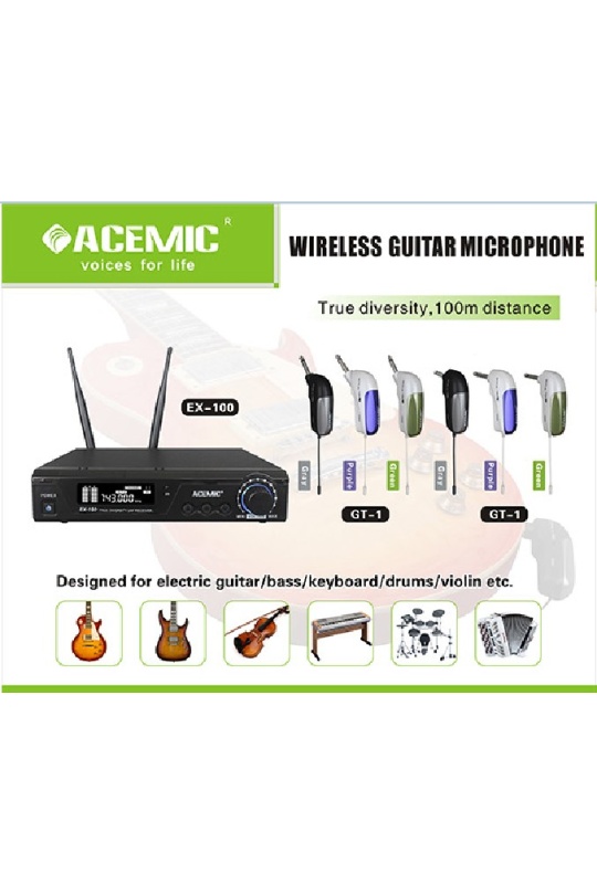 Acemic Ex-100/Gt-1 Wireless Instrument Microphone