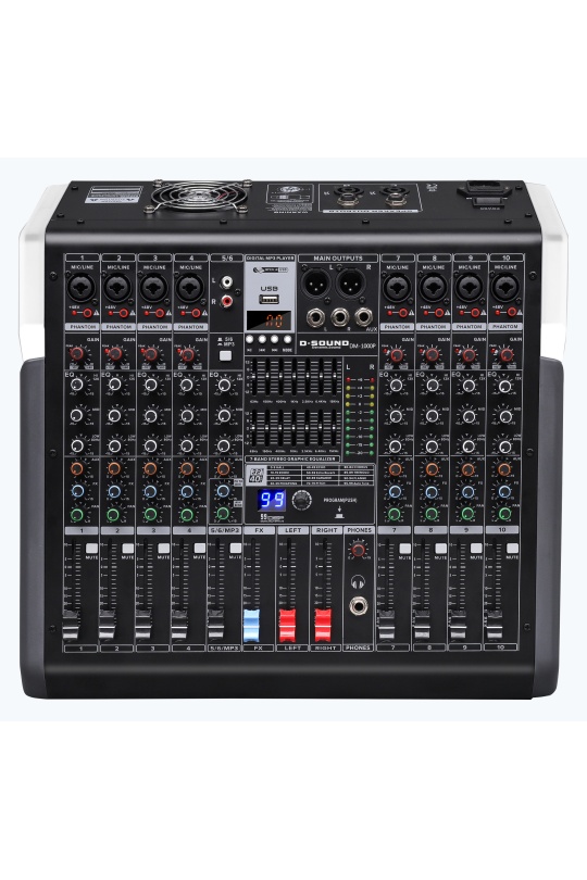 D-Sound Dm-1000P 10 Kanal Power Mixer
