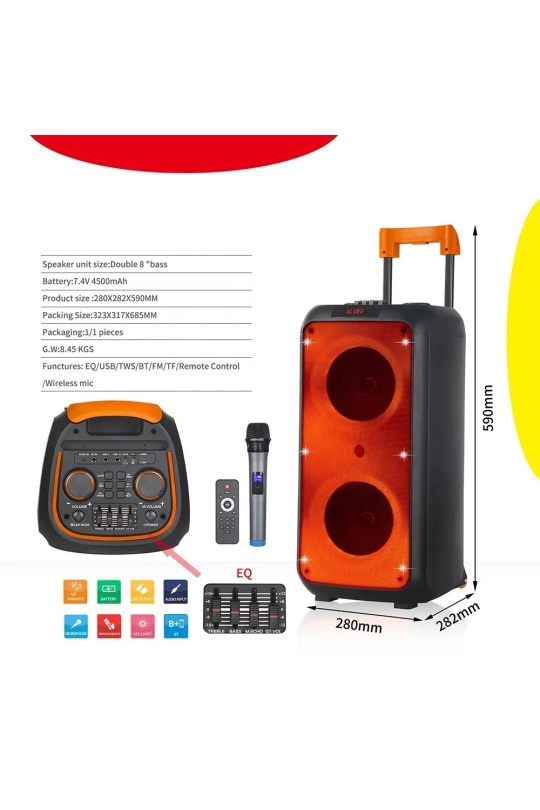 Ds-1095 Taşınabilir Şarjlı Hoparlör