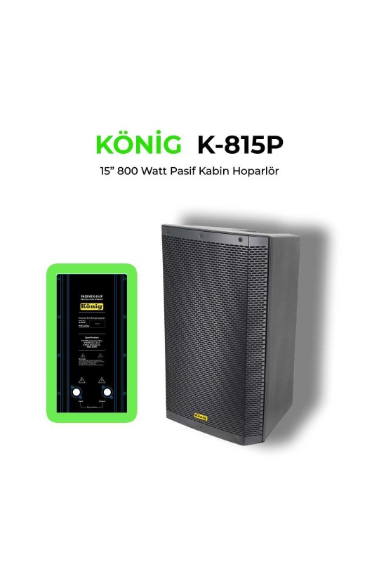 König K-815 15 800W Pasif Kabin