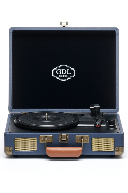 Gdl Retro Çanta Pikap T317B Lacivert (Bluetooth-Şarjlı)