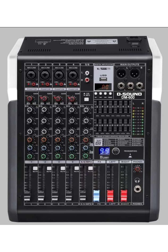 D-Sound Dm-600 6 Kanal Deck Mixer