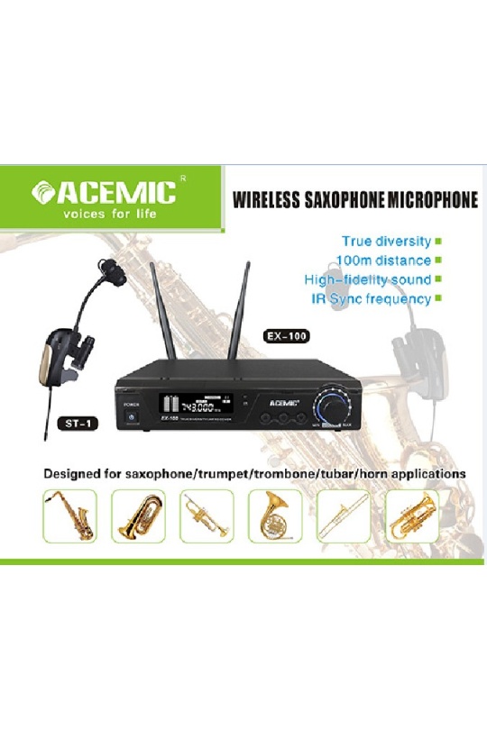 Acemic Ex-100/St-1Uhf Wireless Instrument Microphone