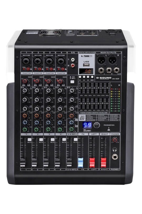 D-Sound Dm-600P  6 Kanal Power Mixer