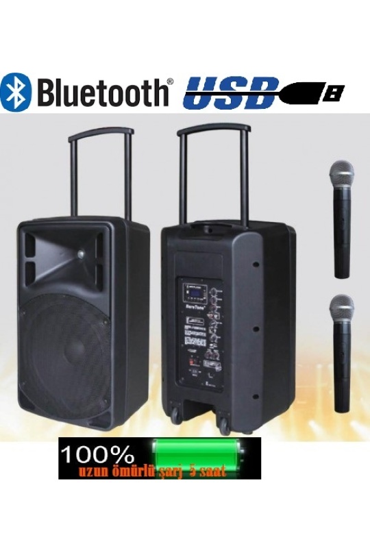 D-Sound Max-10Pa Taşınabilir Şarjlı Hoparlör