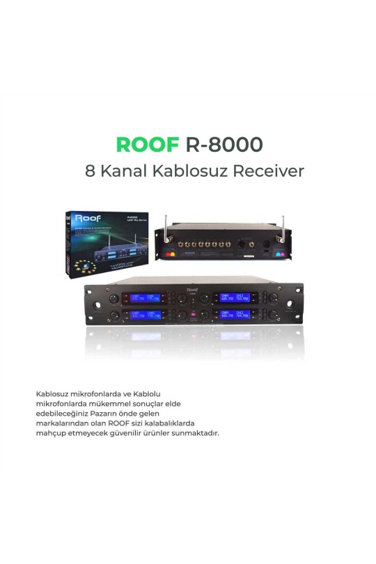 ROOF R-8000 8 KANAL UHF RECEIVER