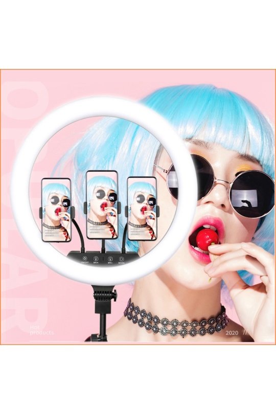 Oxid Dokunmatik Panel Uzaktan Kumanda 18Inch 45Cm Led Fill Light Photo Studio