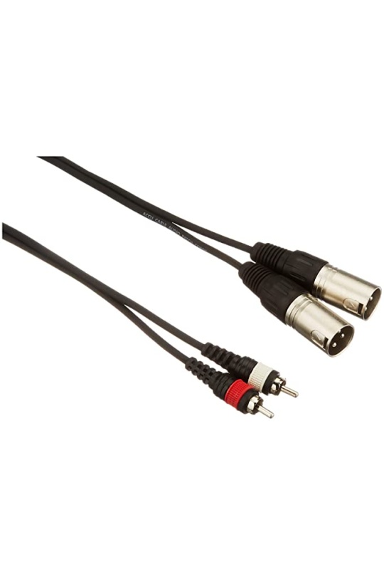 2M Male Xlr-Rca Plug 1 5 Metre