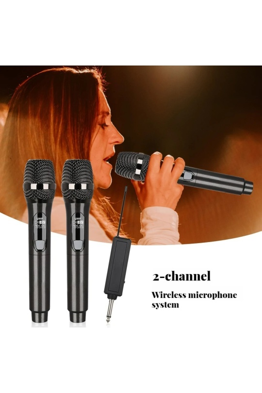 Wn-04 Kablosuz 2 El Mikrofonu Şarjlı