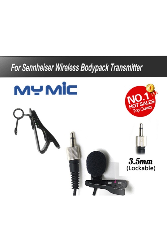 Yaka Mikrofonu 3 5Mm Famale-Screw Jack(Sennheiser Uyumlu)Mono