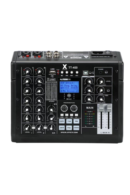 Tt-400 Ses Kartlı Mixer 4 Kanal Bluetooh Usb