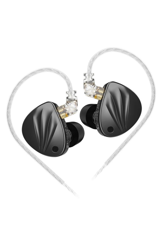 KZ KRİLA In-Ear Monitor HiFi Kulaklık 1DD + 1BA High-end Ayarlanabilir dengeli armatür In-Ear Monitör Kulakiçi Kulaklık (Black-Siyah)