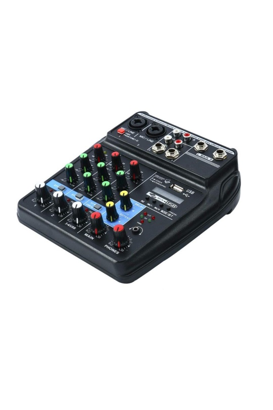 D-Voice M-400Btı Ses Kartlı Mixer 4 Kanal Bluetooh Usb