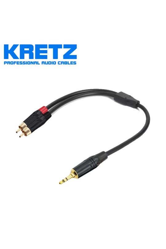 Kretz Dj Cables 2Rca-3 5Mm 3 Metre Orj