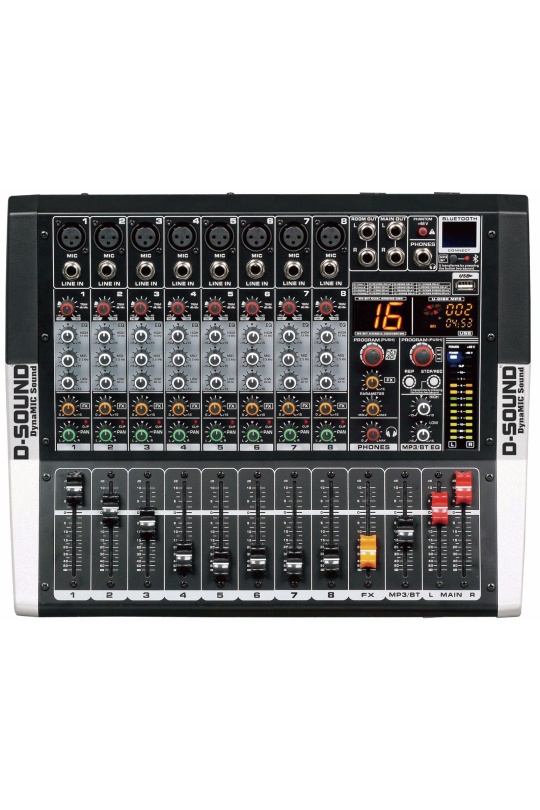 D-Sound M-800P 8 Kanal Power Mixer