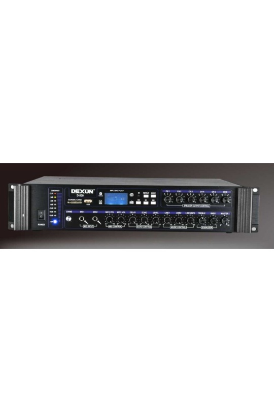 Dexun D-500 700W Mikser Amfi 6 bölgeli