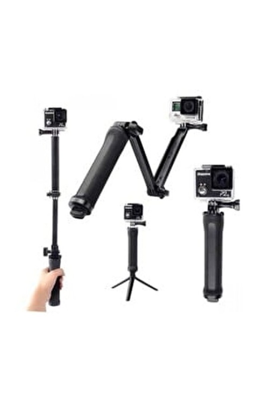 Aksiyon Kamera 3 Yollu Katlanır Monopod Standselfie Çubuğu Gp238