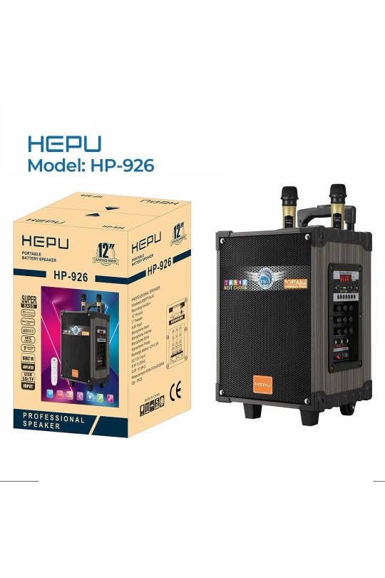 Hepu Hp-926 12 3 Kanal Taşınabilir Şarjlı Hoparlör