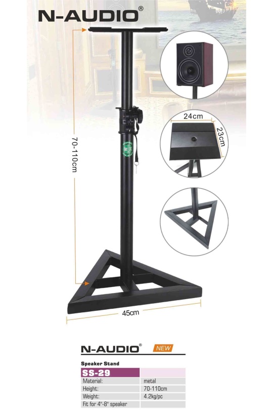 N-Audio Ss-29 Studyo Monitor Sehpası (Çift)