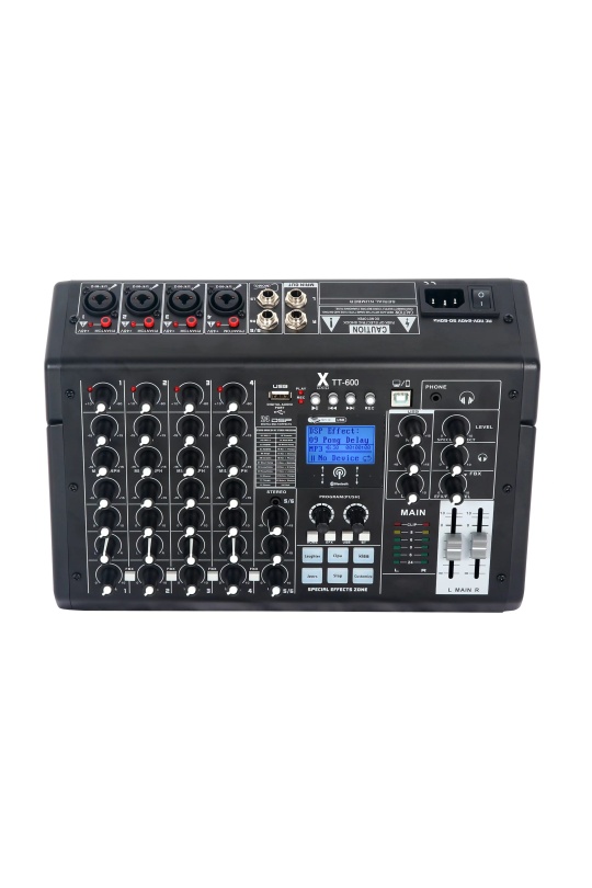 Tt-600 Ses Kartlı Mixer 4 Kanal Bluetooh Usb