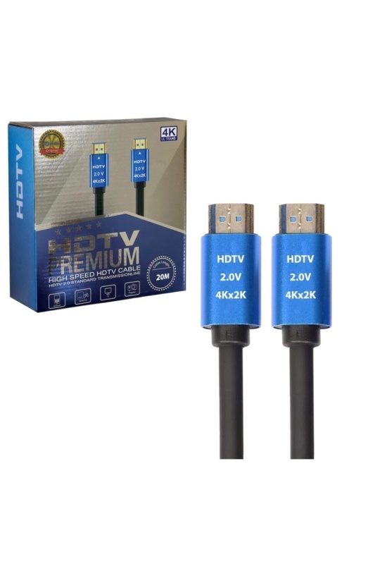 Hdmi-Hdmi Premium Hdtv High Speed 4K X 2K Uhd 20 Metre Kablo