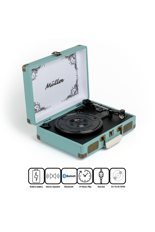 Müller Mr-350Bt Nostaljik Pikap Okyanus-Turkuaz