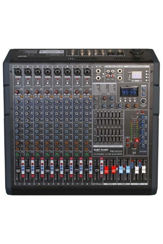Gold Audio Pro-M1010 10 Kanal Deck Mixer