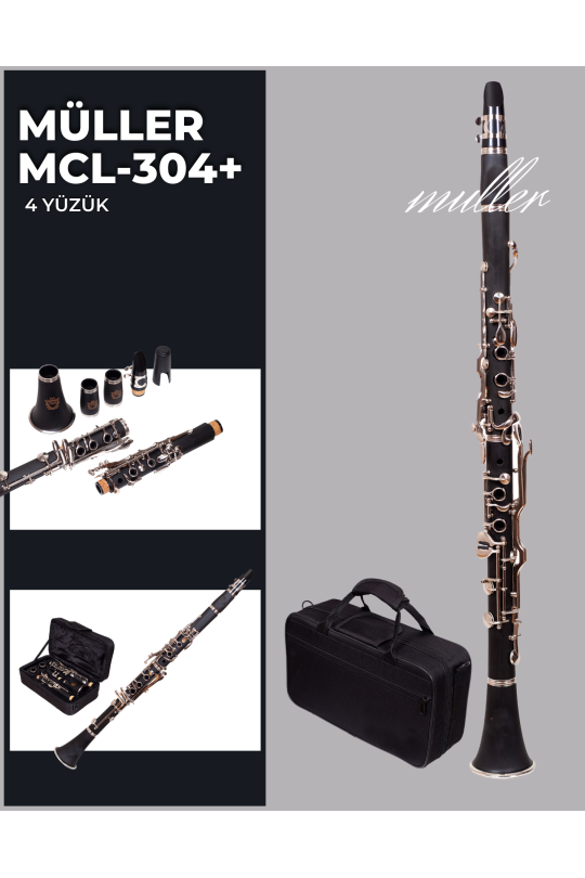 Müller Mcl-304 Sol Klarnet Lüx Çanta 4 Yüzük