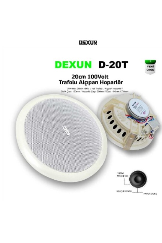 DEXUN D-20T 20 cm TRAFOLU ALÇIPAN