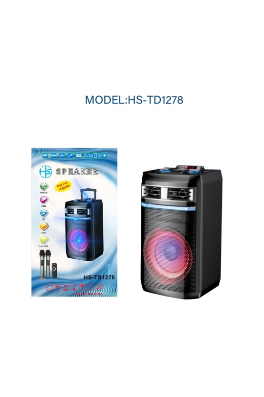 Hs-Ts1278 Taşınabilir Şarjlı Hoparlör