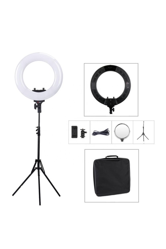 Oxid 18 Inch 45Cm Çantalı ve Standlı Led Fill Light Photo Studio