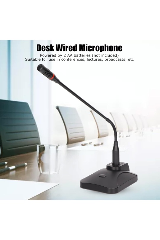 Ds-908 Masa Tipi Volüm Kontrollü Ding Donglu Işıklı Kürsü Mikrofon