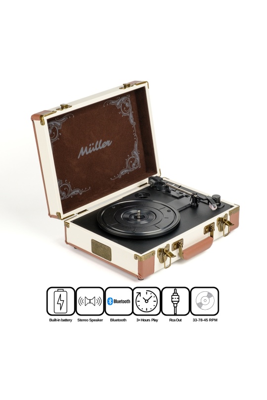 Müller Mr-350Bt Nostaljik Pikap Kokonat-Beyaz