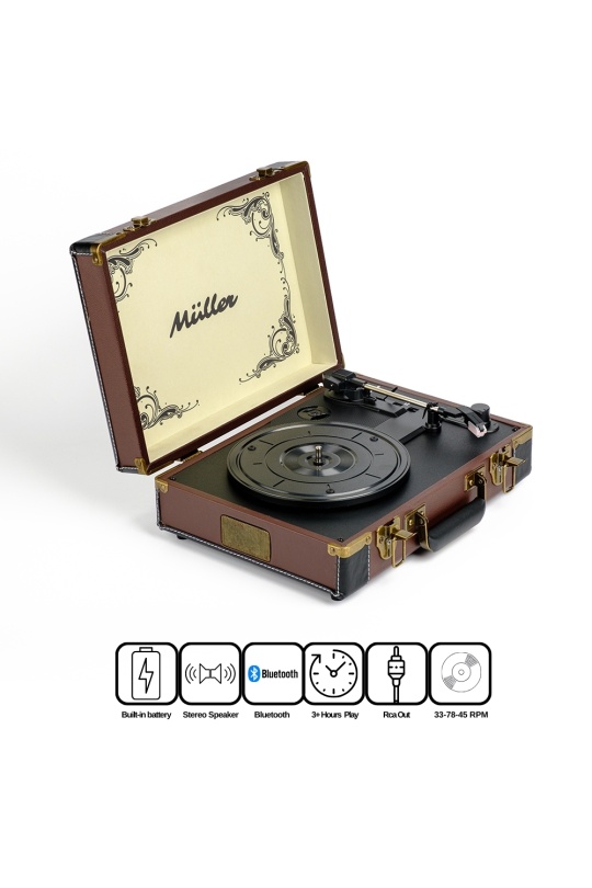 Müller Mr-350Bt Nostaljik Pikap Çikolata-Kahve