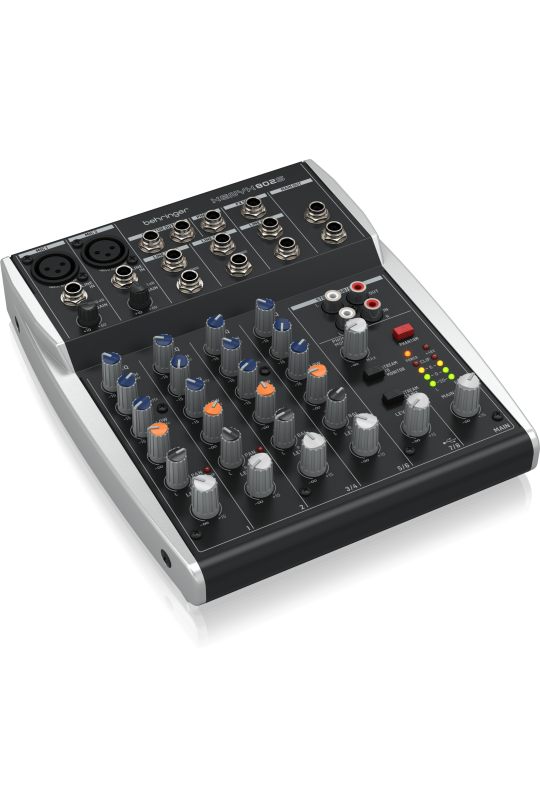 Behringer XENYX 802S Premium Analog 8-Input Mixer with USB Streaming Interface