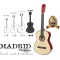 MADRID MCG-120 RDS-KIRMIZI SİYAH 39 Klasik Gitar Tam Boy