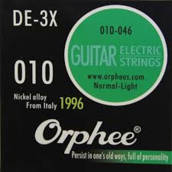 ORPHEE DE-3X 010  NORMAL LIGHT  ELEKTRO GİTAR TAKIM TEL