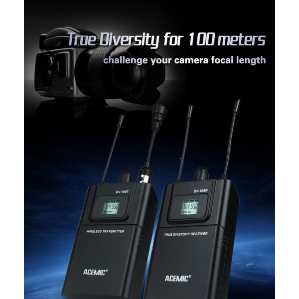 ACEMİC DV-100 YAKA  Wireless Camera Microphone System